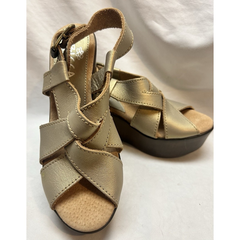 Sbicca Daytona Shoes Womens Size 7.5 Wedge Sandal Platform Handmade California
